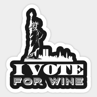 I vote for wine Sticker